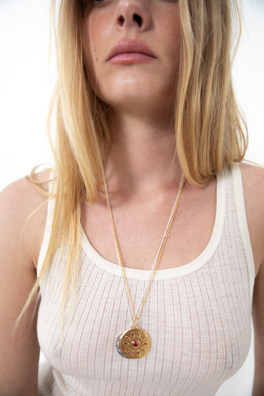 Fire Necklace Gold