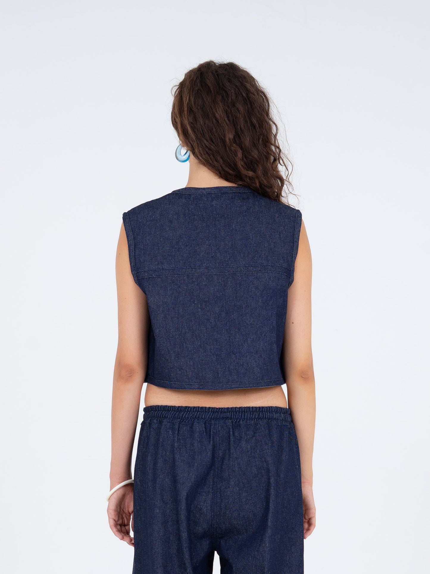 Meadow Denim Vest camisas y camisetas