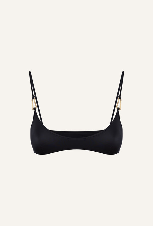 Mina bikini top in black