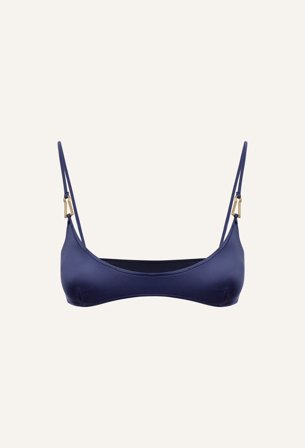 Mina bikini top in charcoal