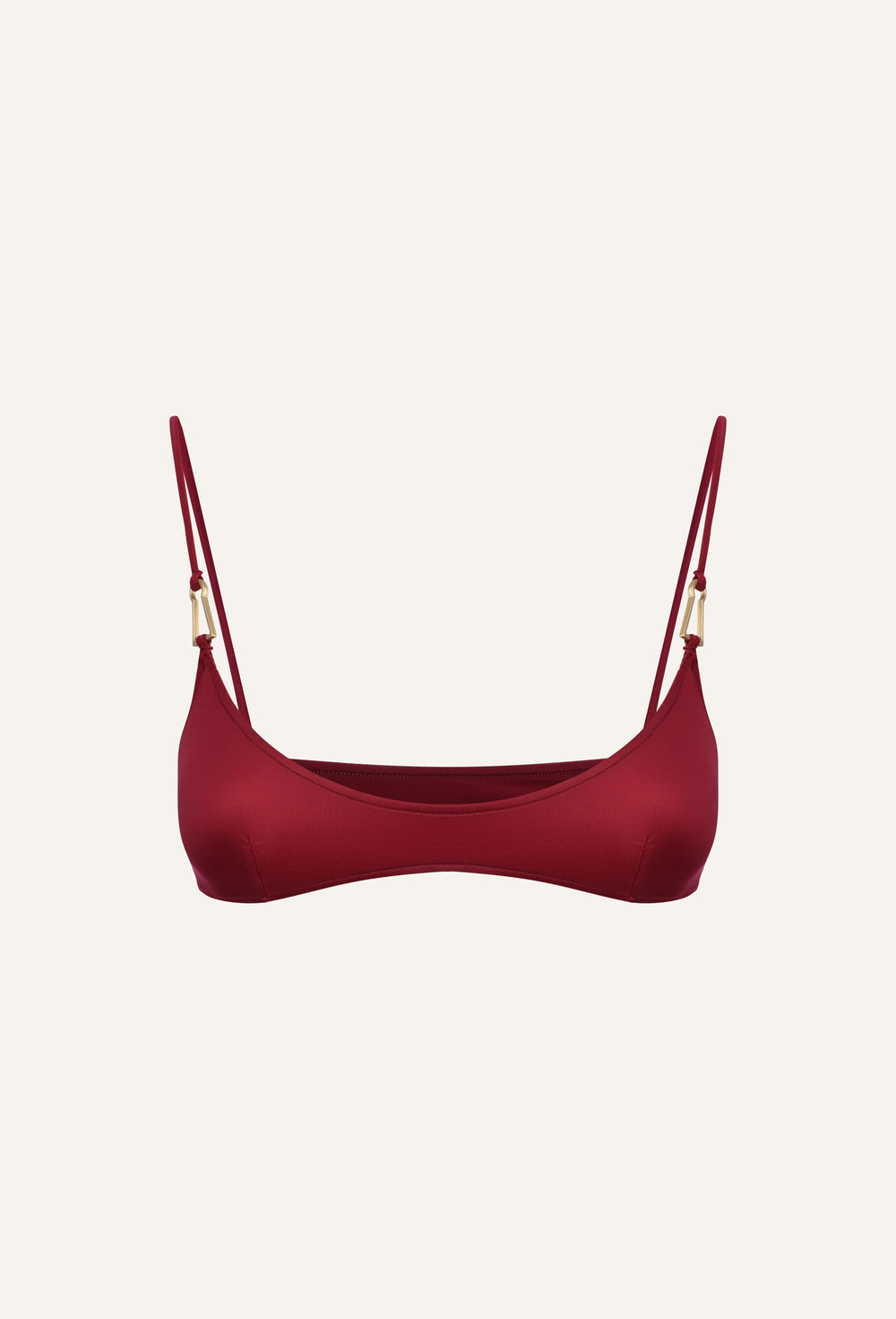 Mina bikini top in cherry