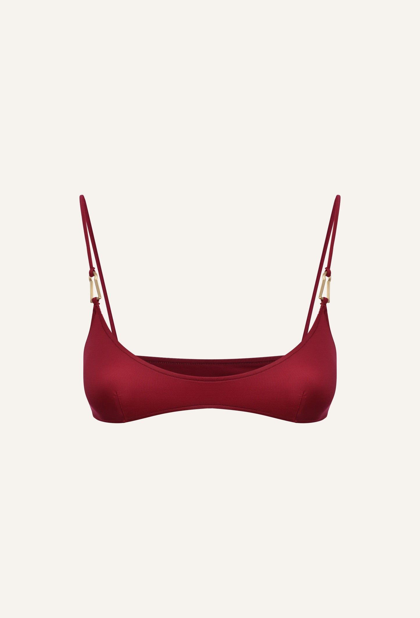 Mina bikini top in cherry