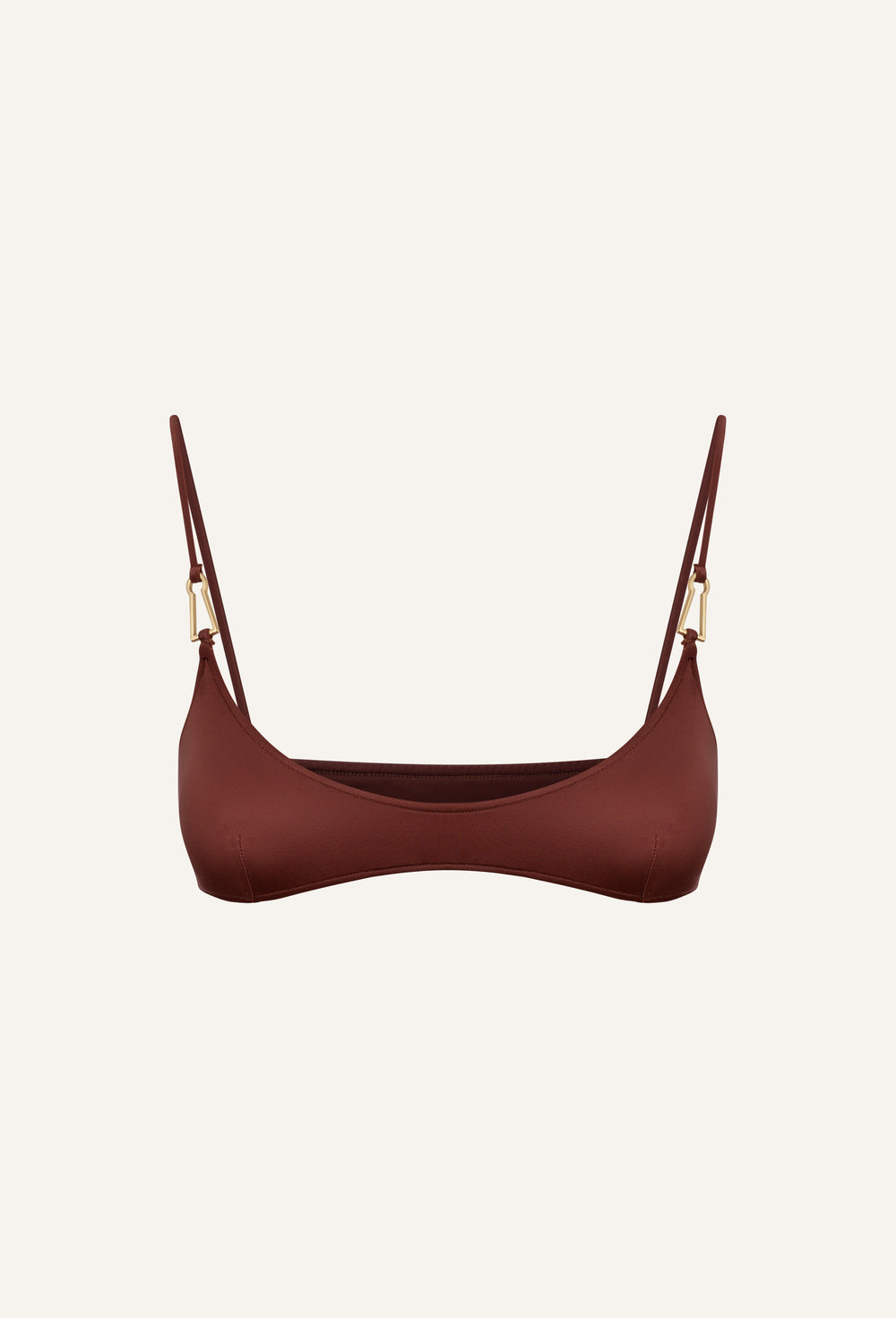 Mina bikini top in chestnut