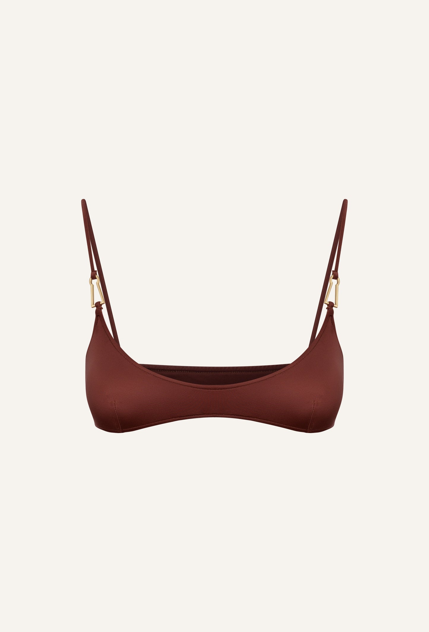 Mina bikini top in chestnut