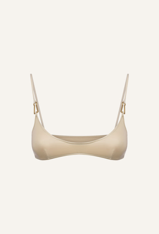Mina bikini top in cream