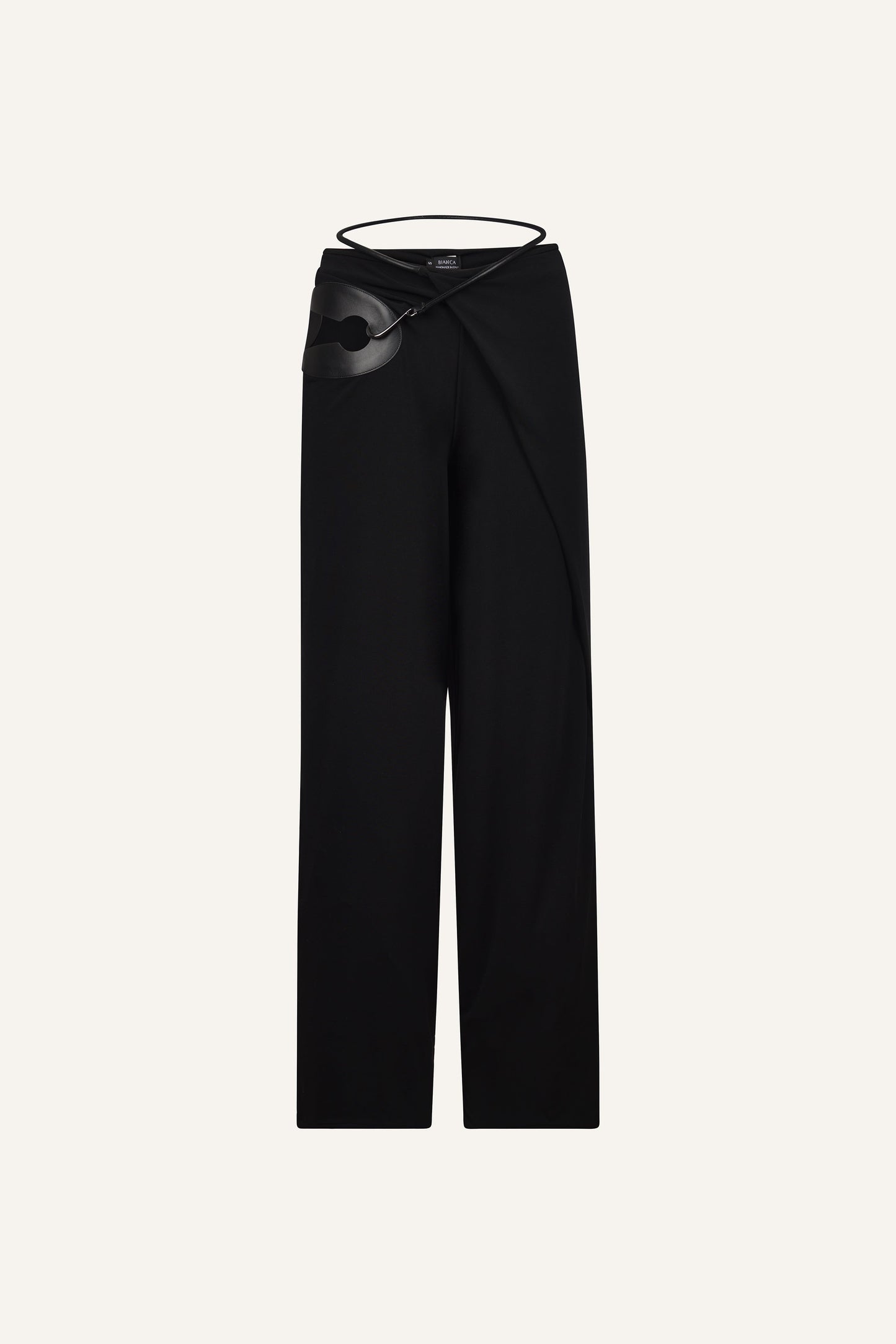 Nara wrap trousers in black