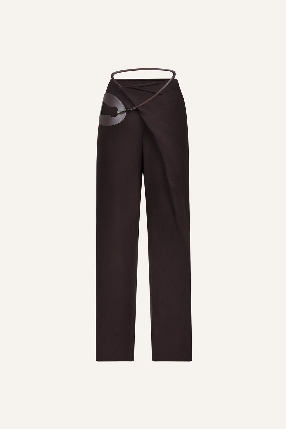 Nara wrap trousers in coffee