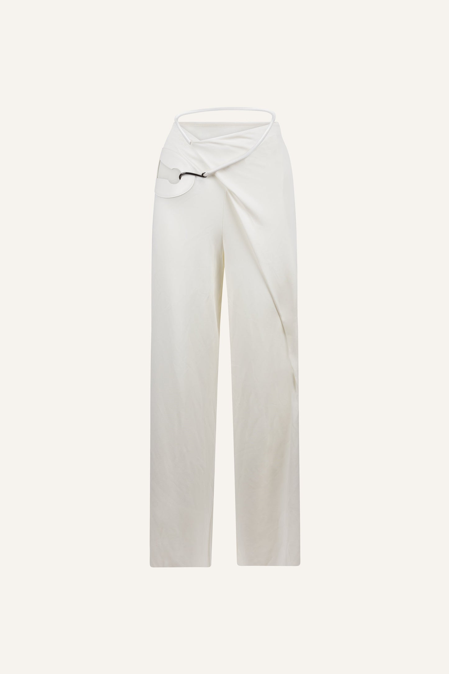 Nara wrap trousers in ivory