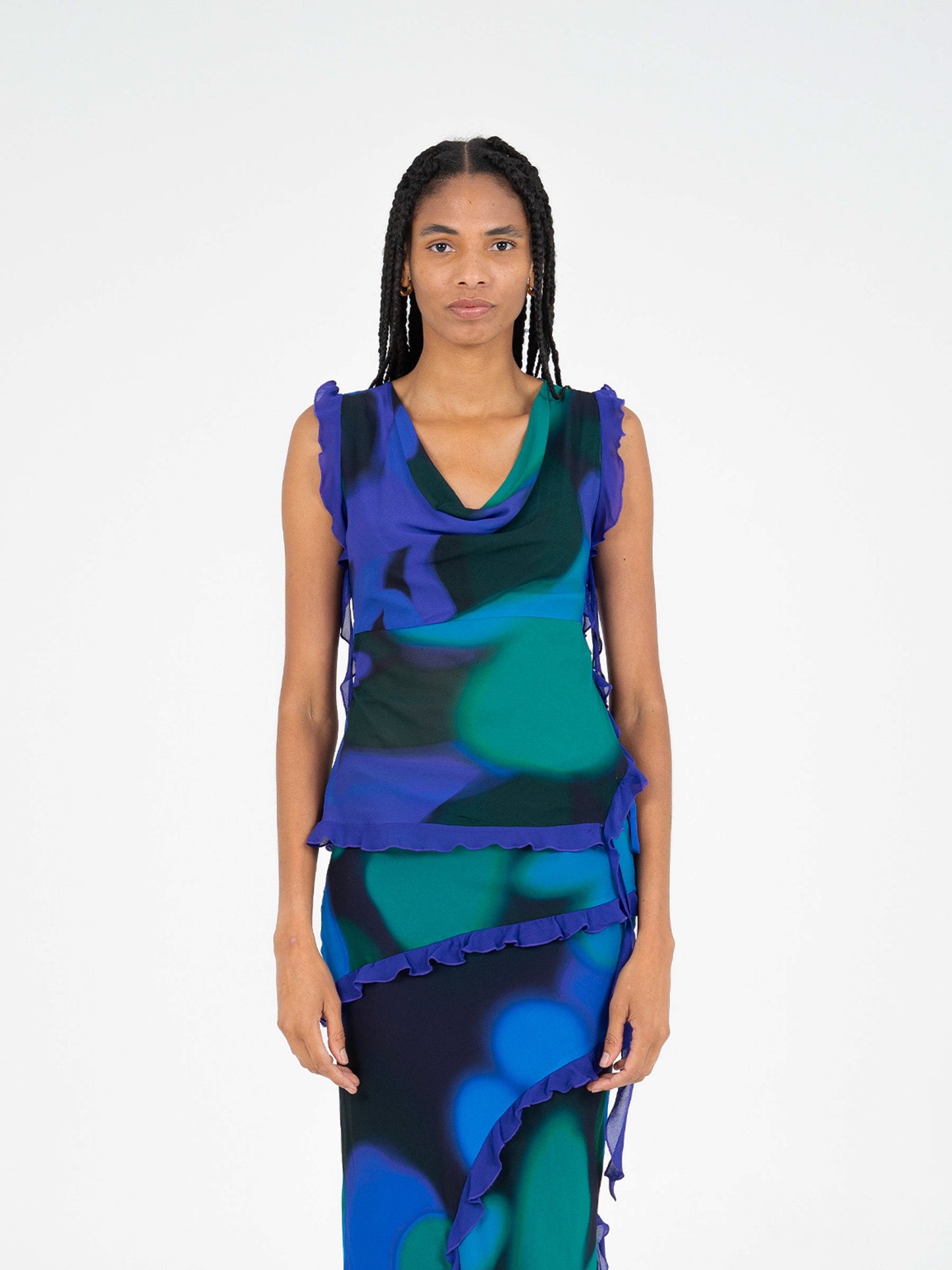 Navy Fantasy Blouse camisas y camisetas