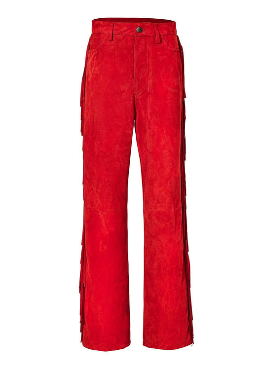 Next   ZENNIE - Suede Pants With Fringes