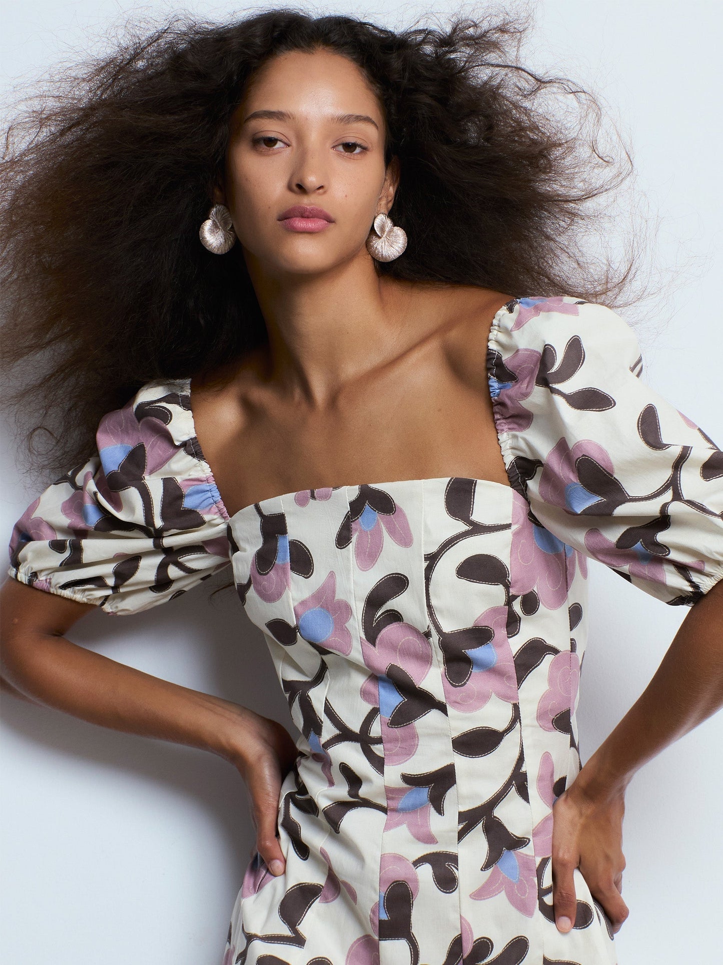 Orion Flower Print Dress vestidos