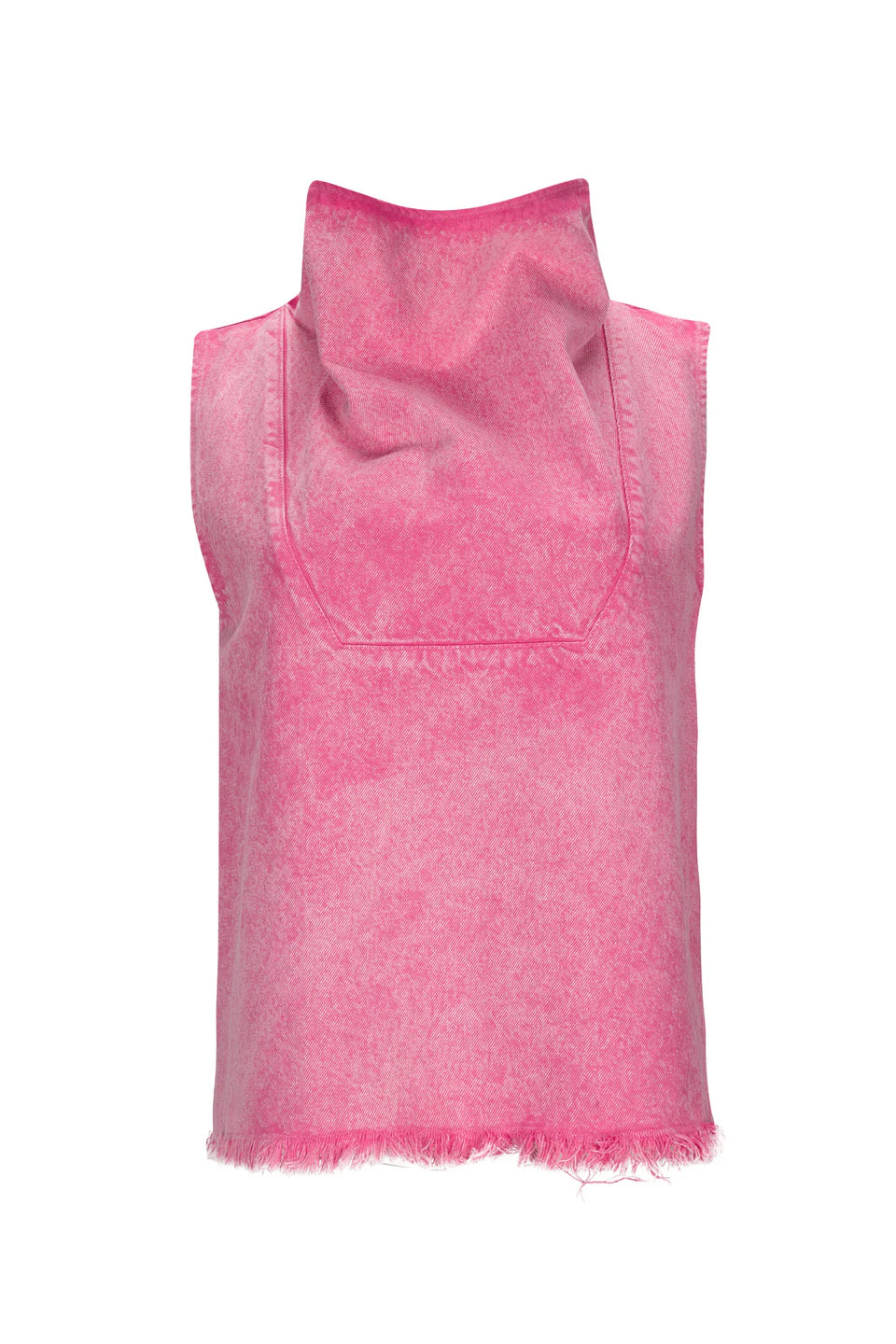 PINK COWL NECK TOP
