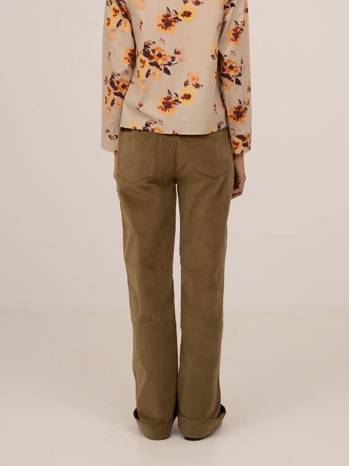 Pace Khaki Velvet Pants