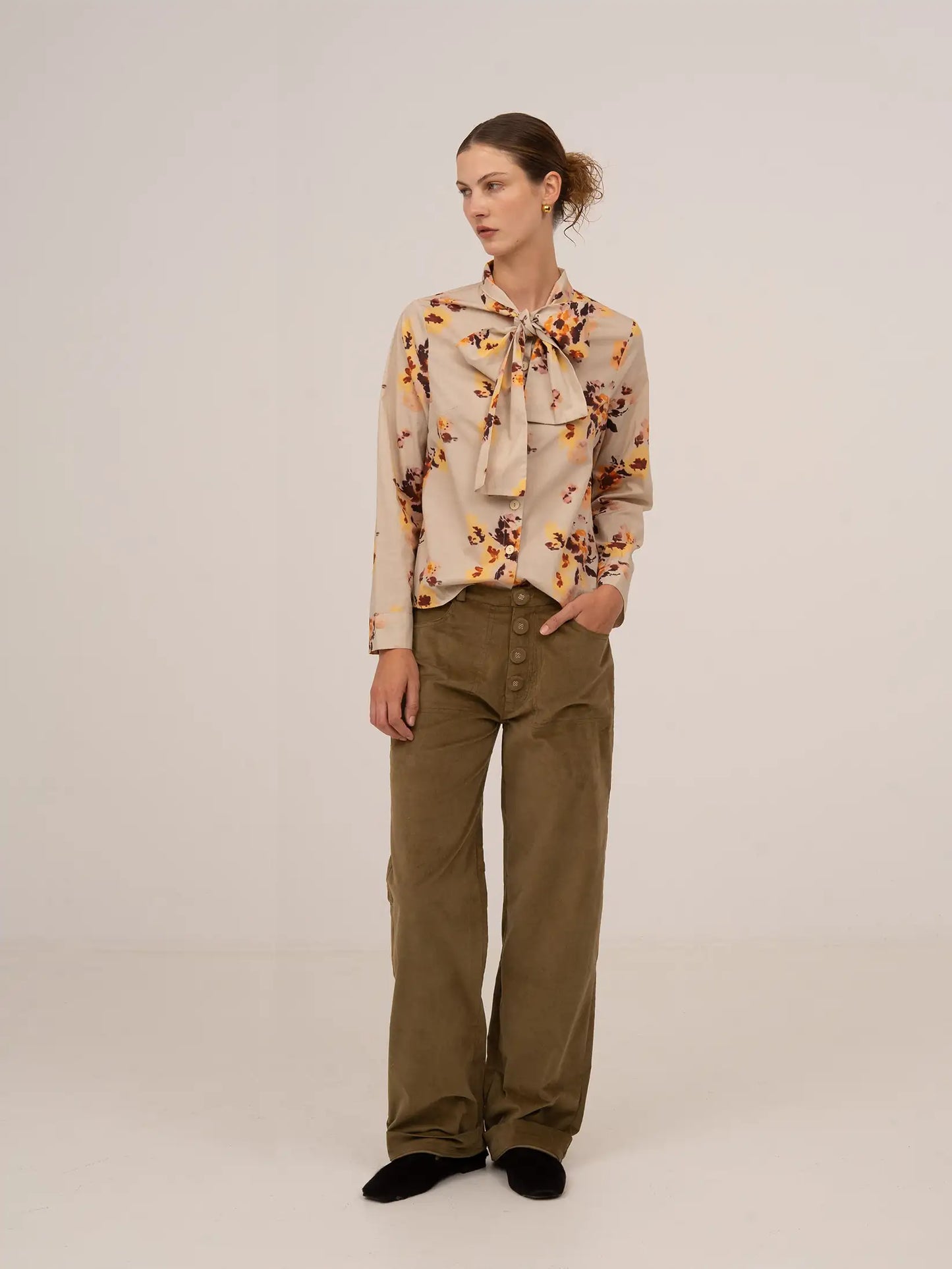 Pace Khaki Velvet Pants