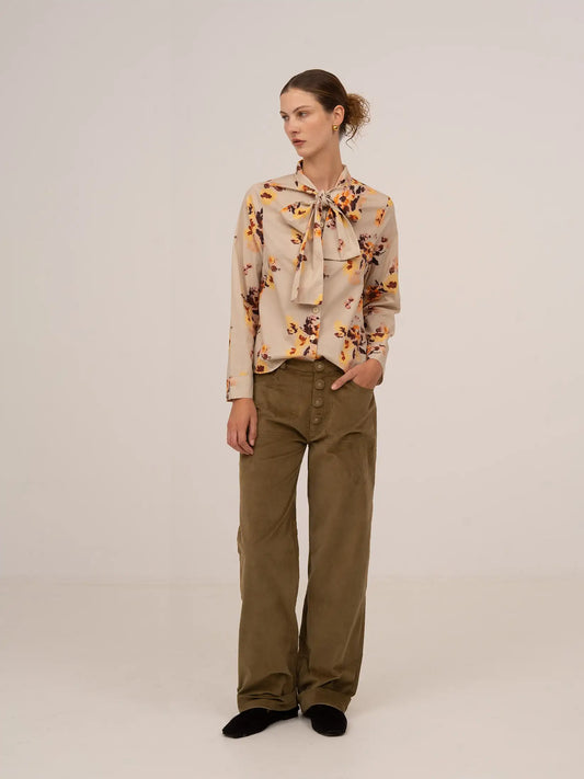 Pace Khaki Velvet Pants