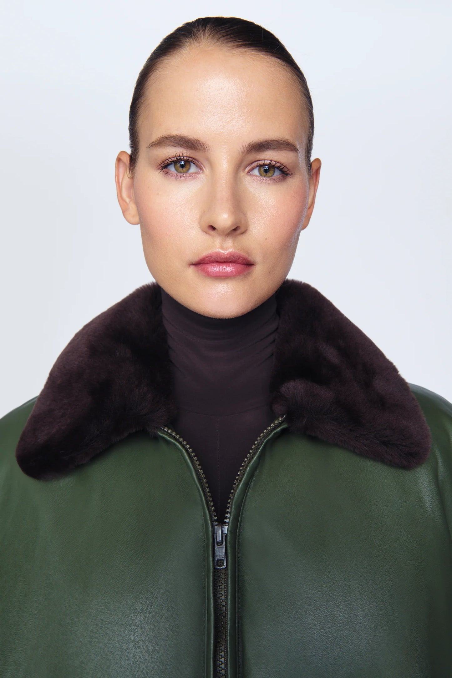 PHILLY LEATHER PUFFER