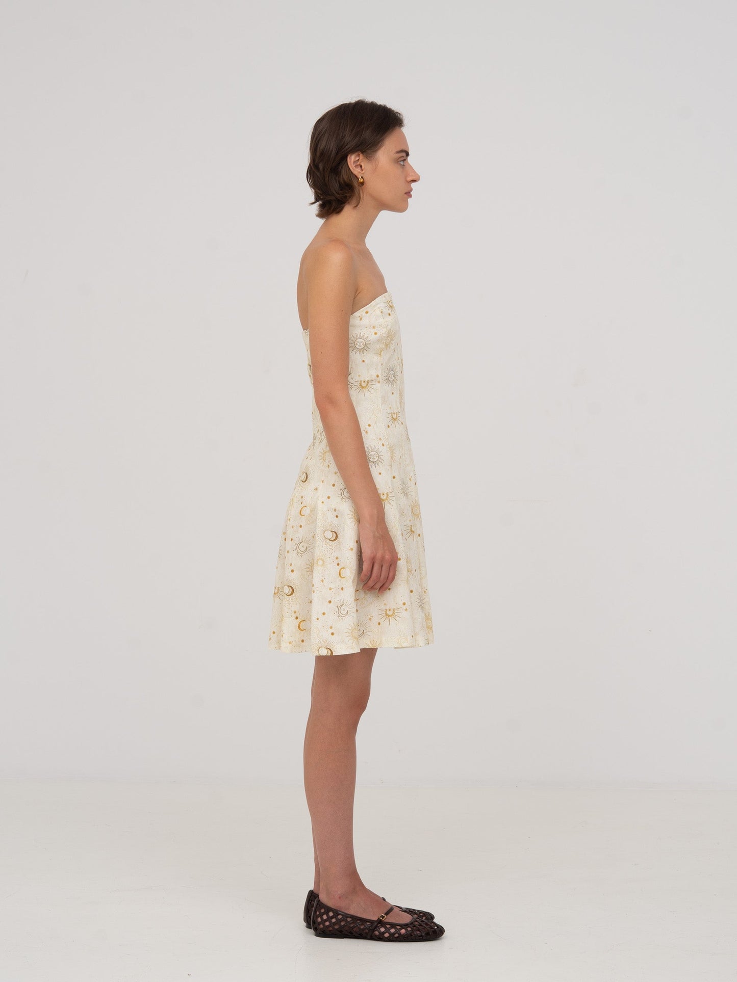Priest Solar System-Printed Mini Dress vestidos