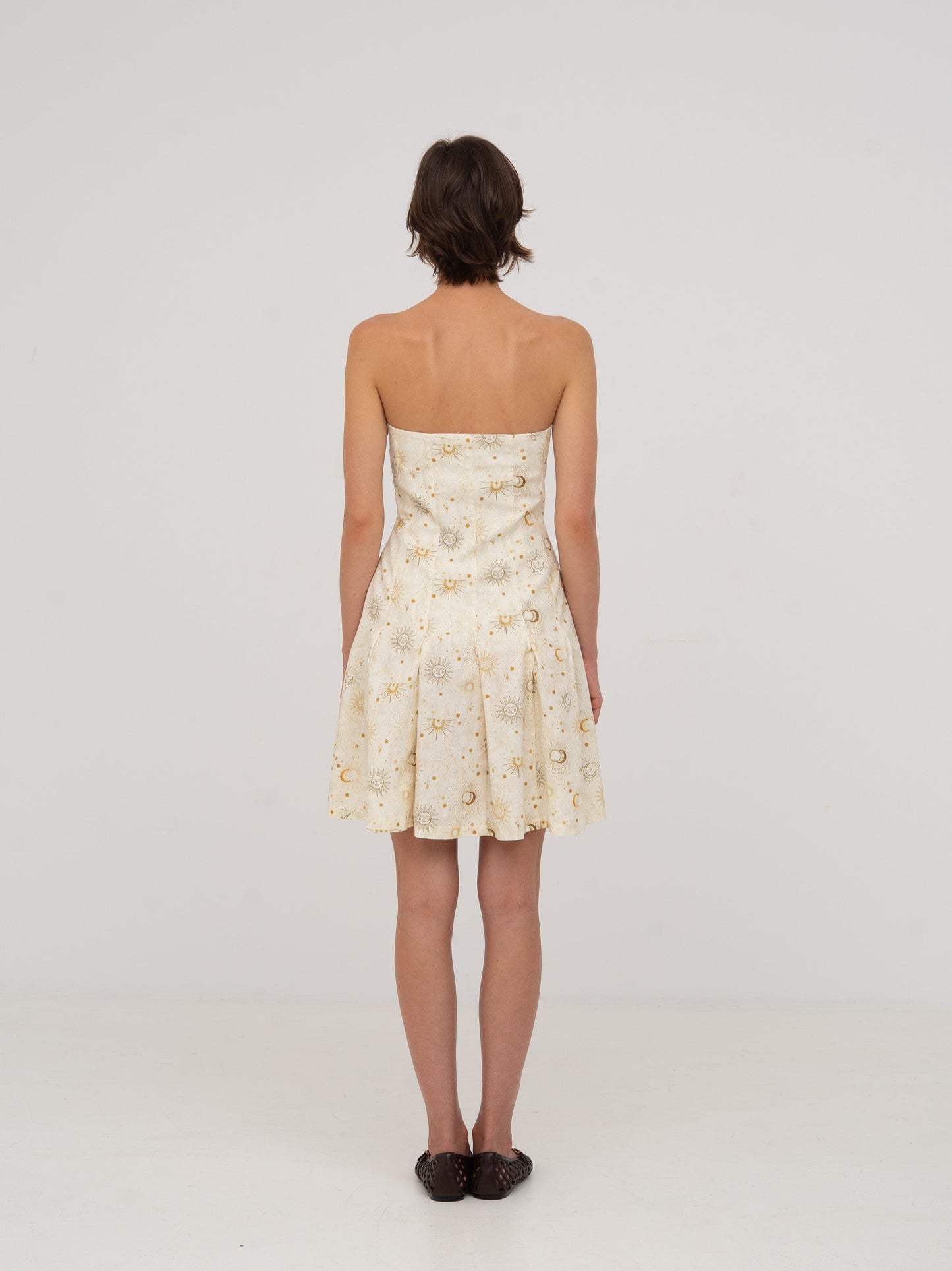 Priest Solar System-Printed Mini Dress vestidos