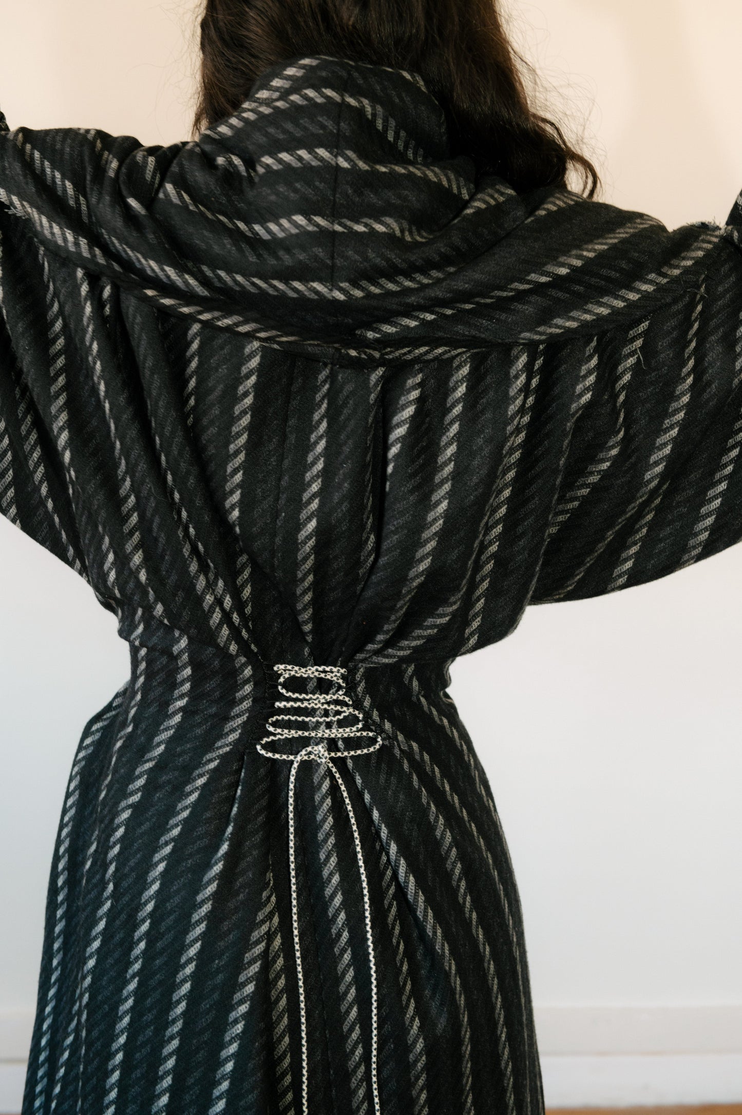 Coal Striped Coat