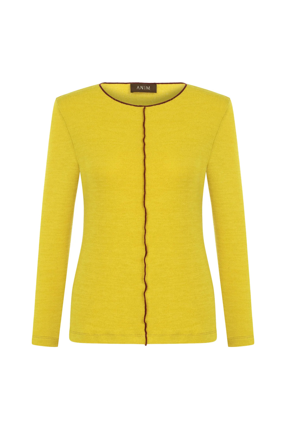 Previous Next   RYDE - Yellow Top With Contrast Stitches