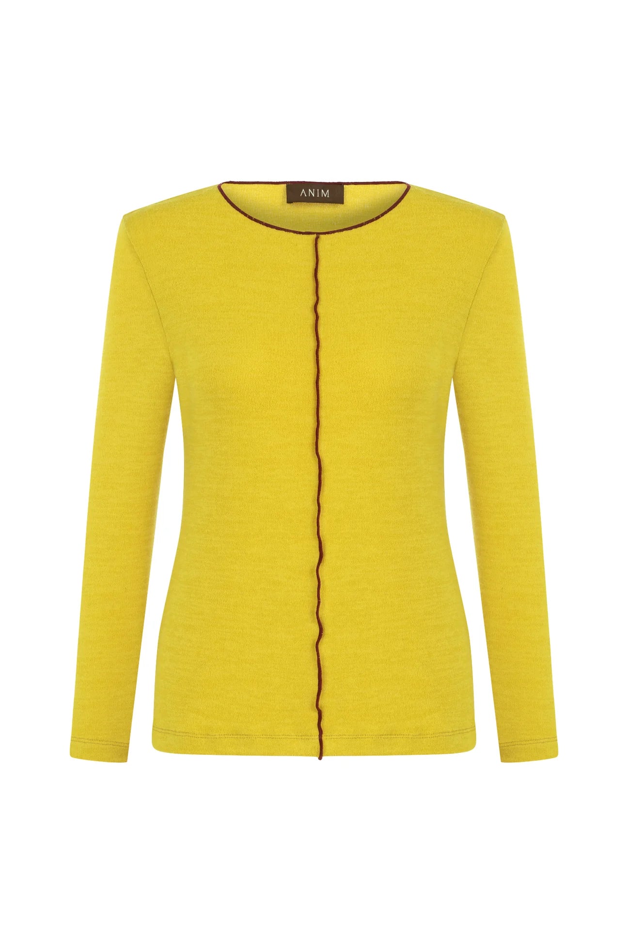 Previous Next   RYDE - Yellow Top With Contrast Stitches