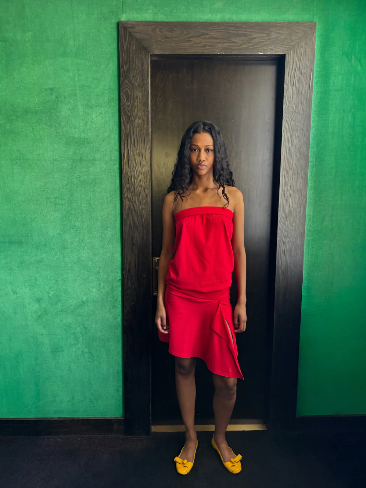 Red Caps Dress
