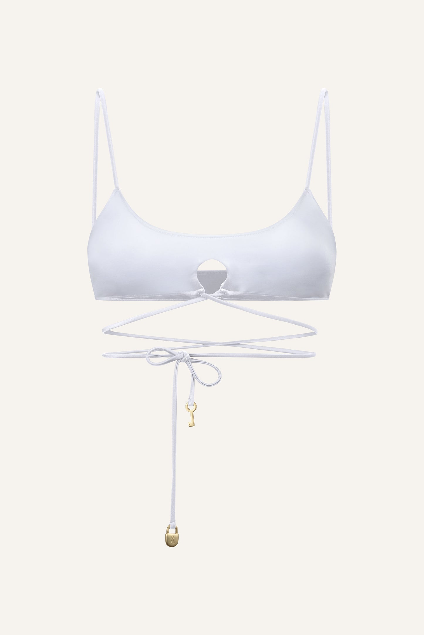 Romi bikini top in white