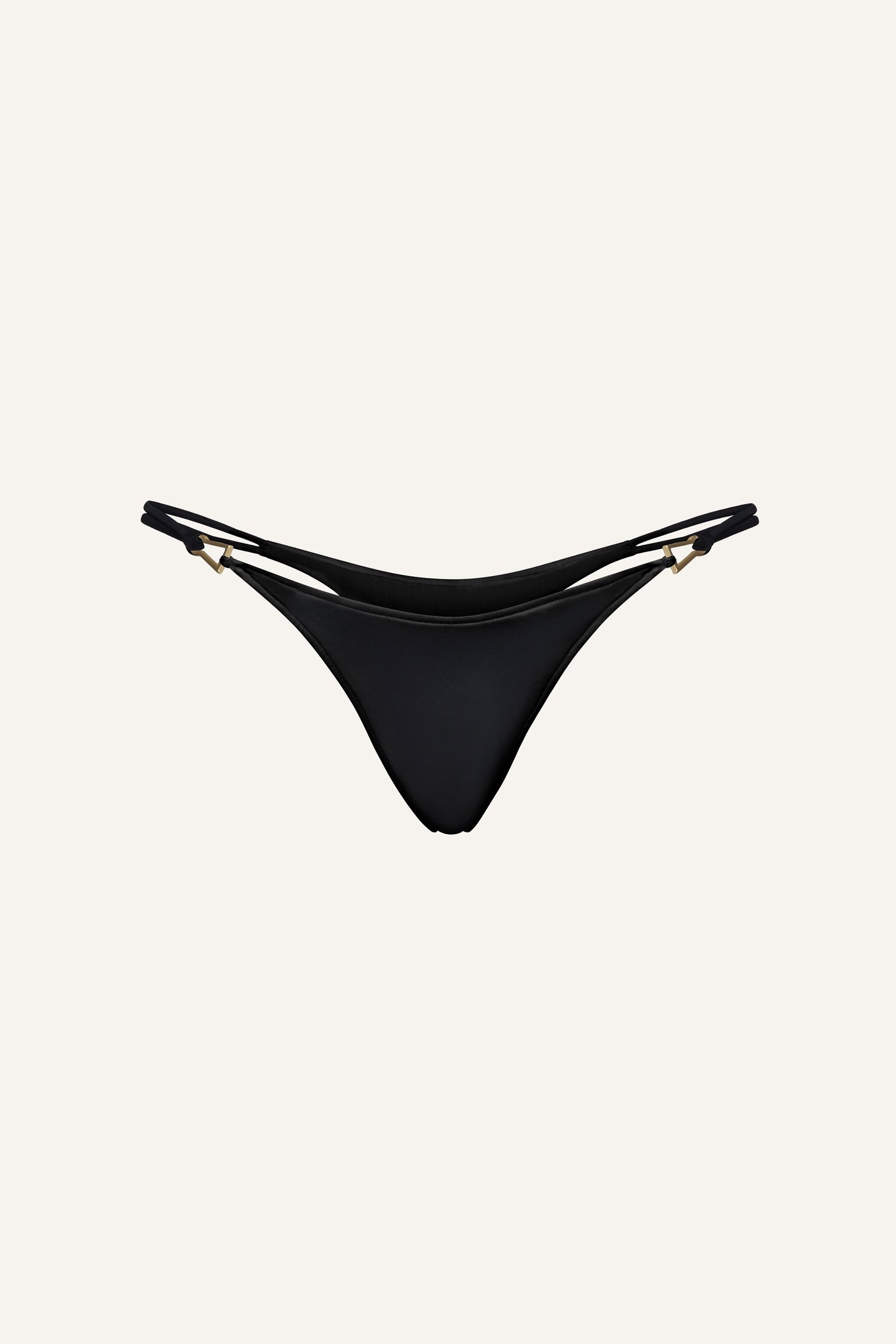 Rose swim bottom in black