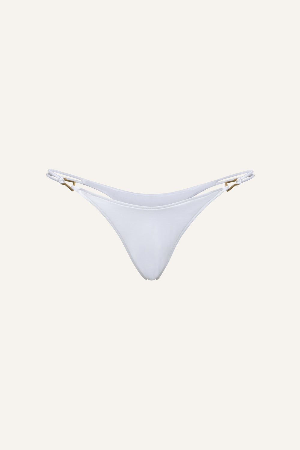 Rose swim bottom in white