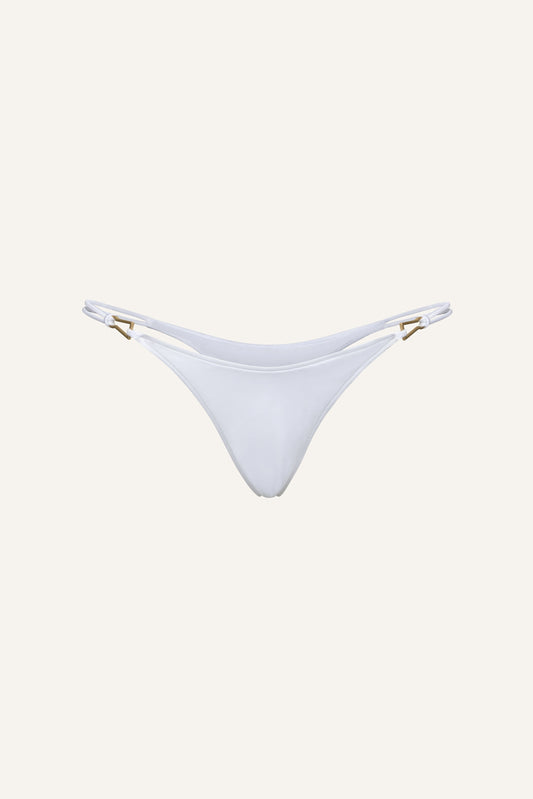 Rose swim bottom in white