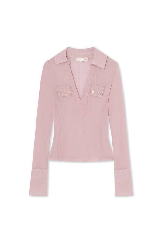 Silvia Polo Top Blush
