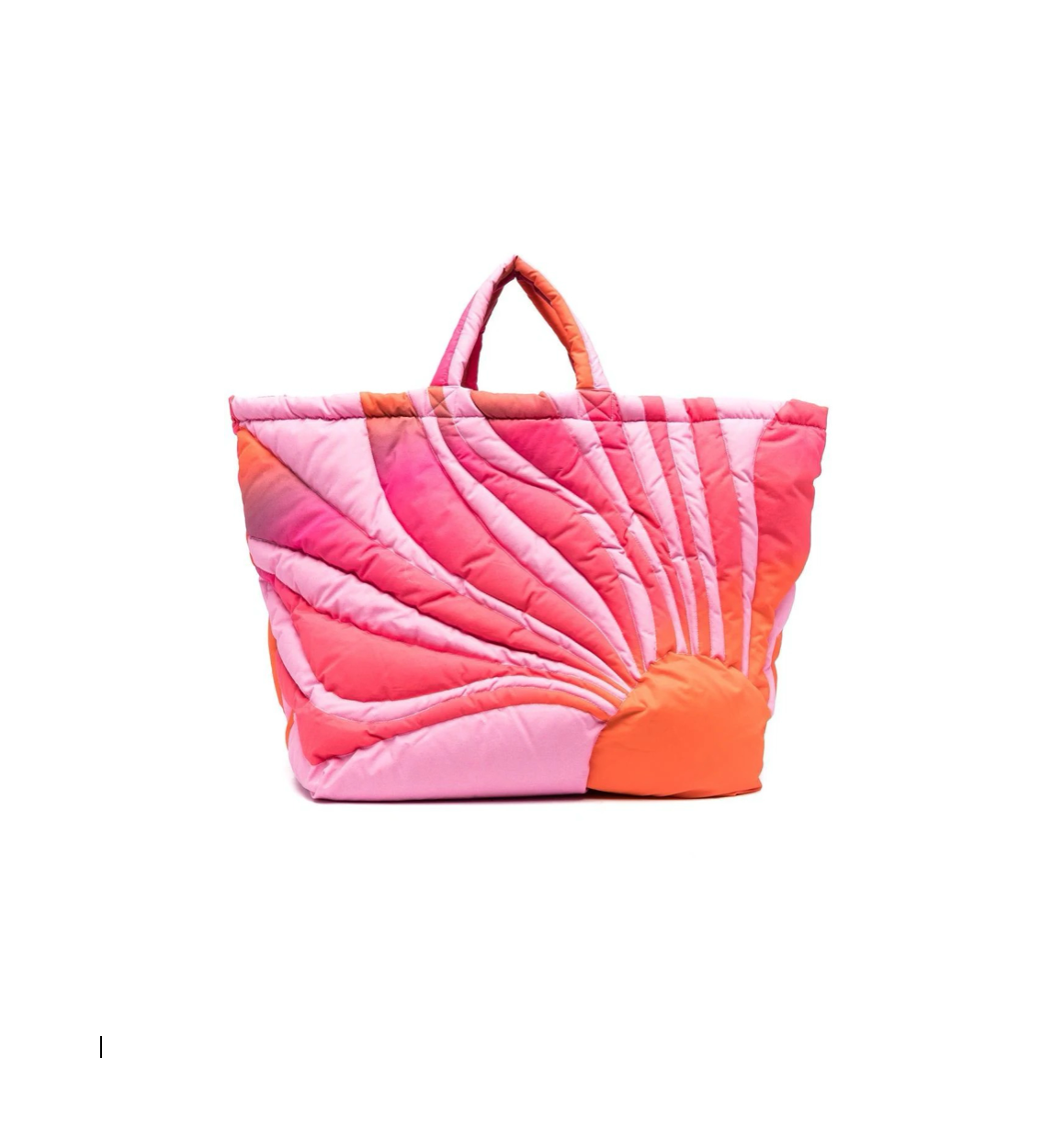 Sunset puffer tote bag