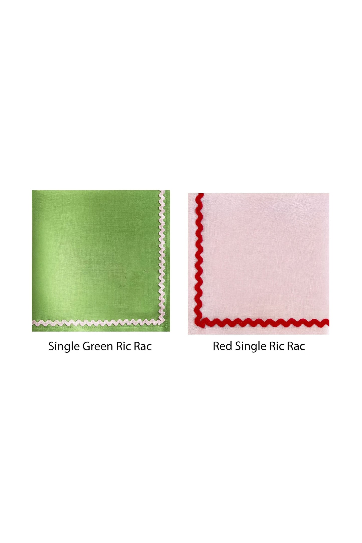 Wedding Ric Rac Napkins | Set 10