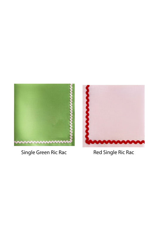 Wedding Ric Rac Napkins | Set 10