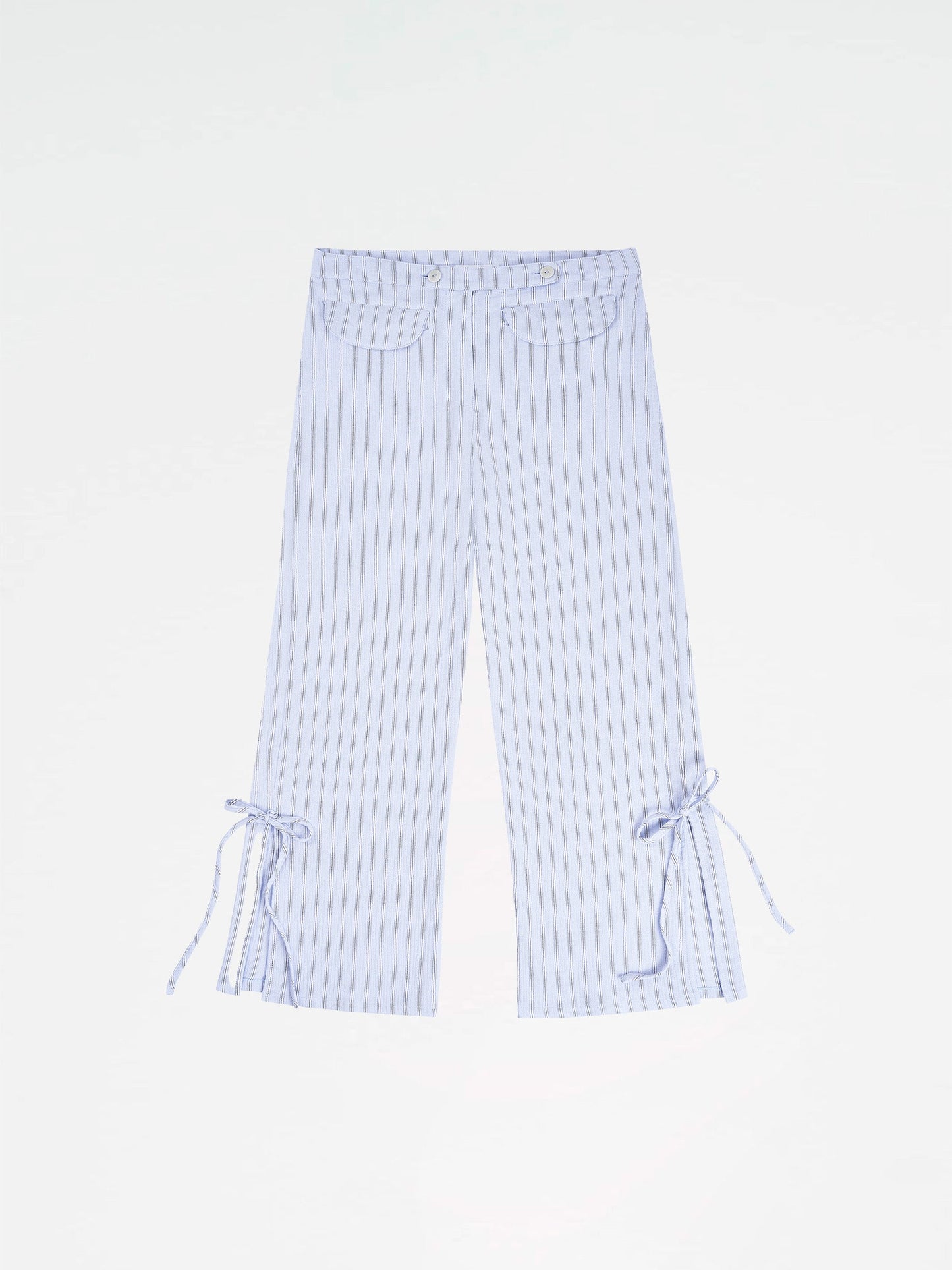 Skyline Blue Striped Pants pantalones