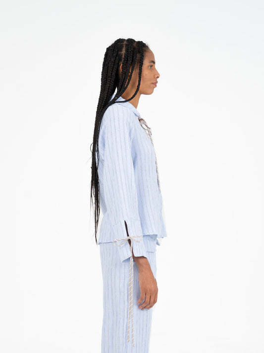 Skyline Blue Striped Shirt camisas y camisetas