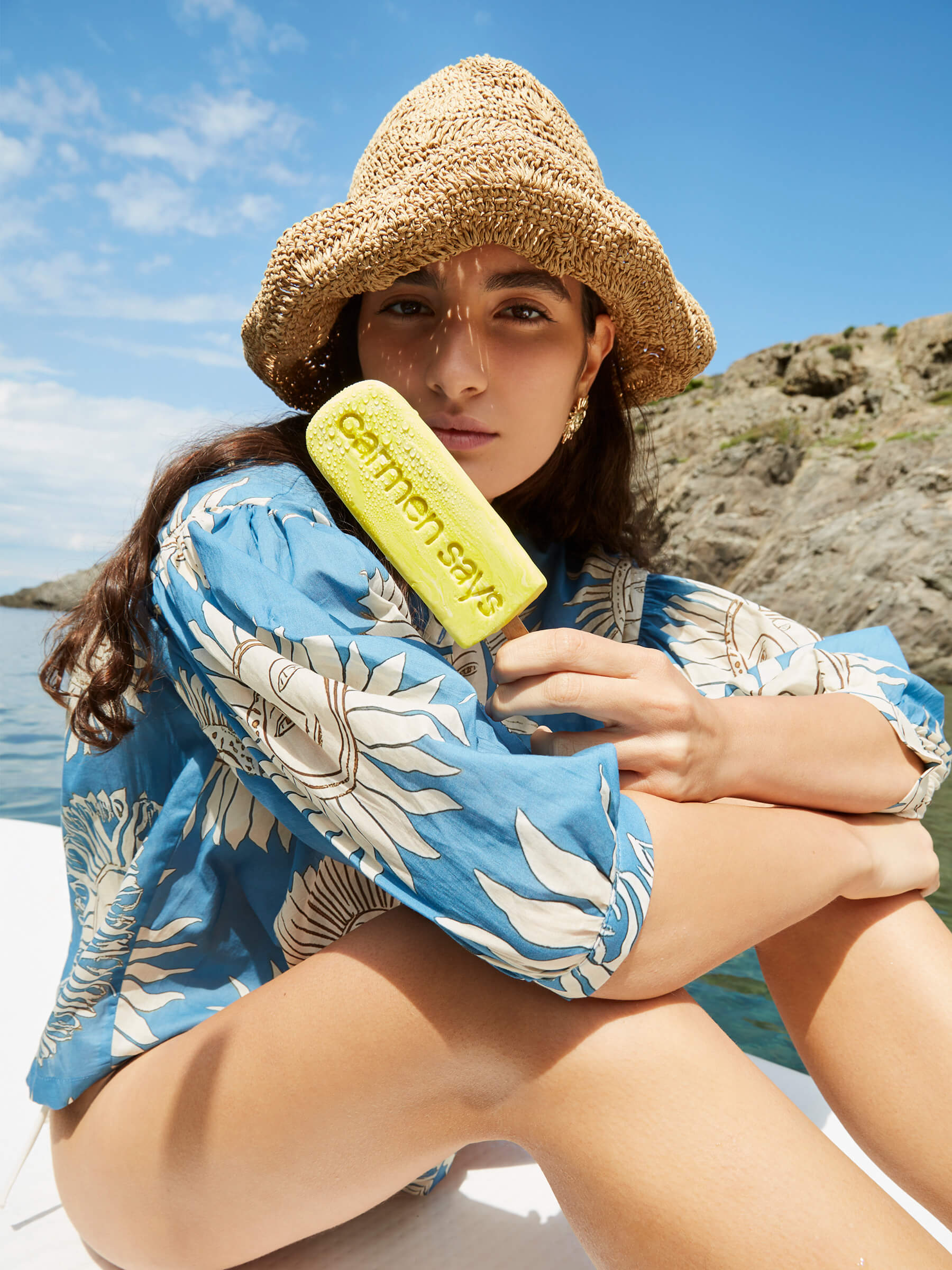 Sol Sun-Printed Blouse camisas y camisetas