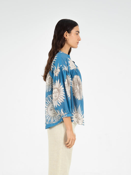 Sol Sun-Printed Blouse camisas y camisetas