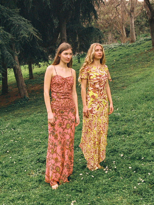 Soulmate Pink Floral Print Dress vestidos