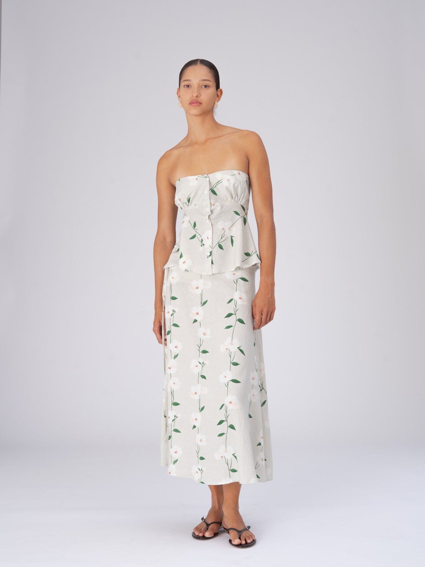 Summer Harlequin Floral Print Top top