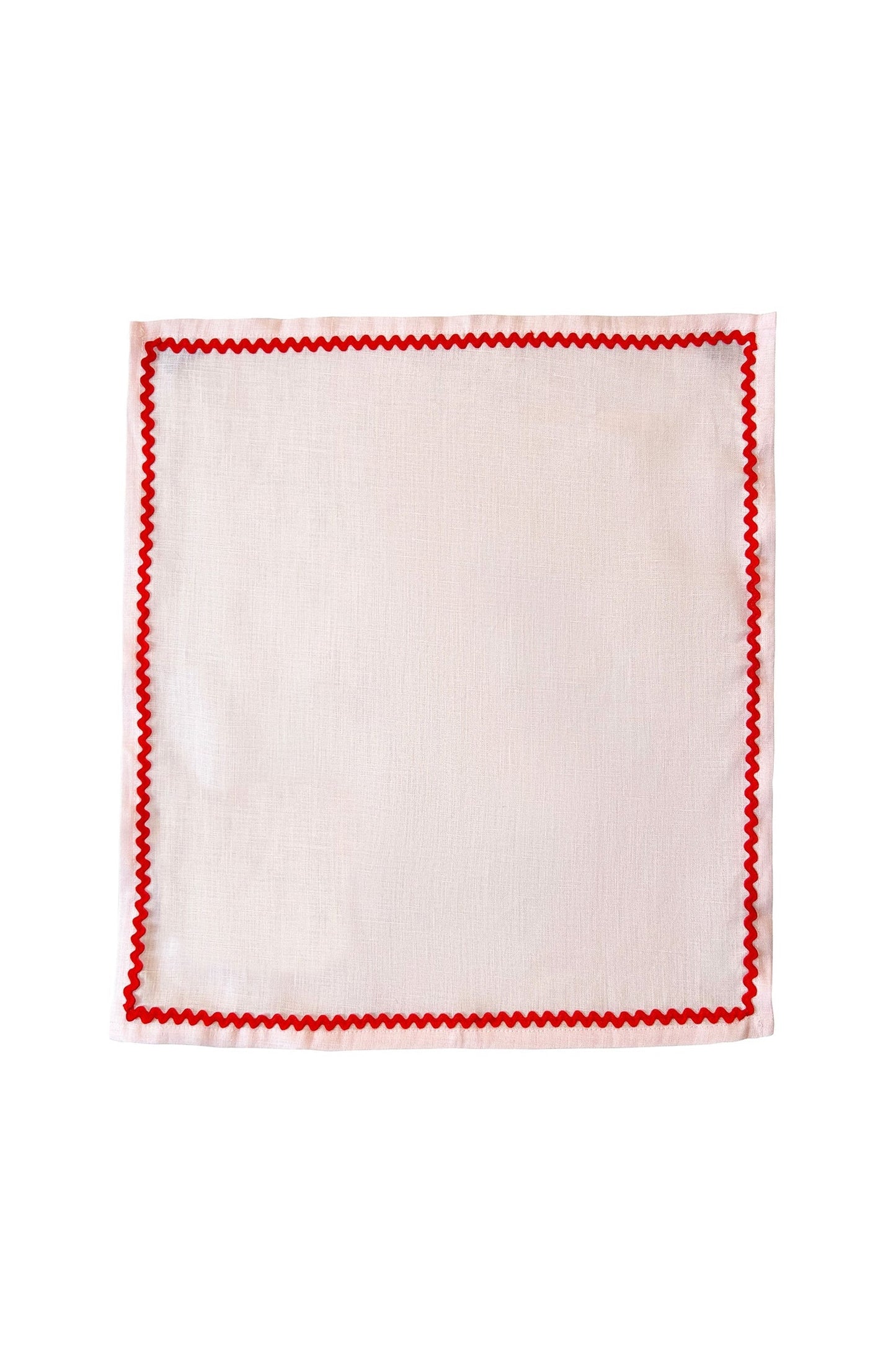 Ric Rac Linen Napkins | Pink | Set of 2