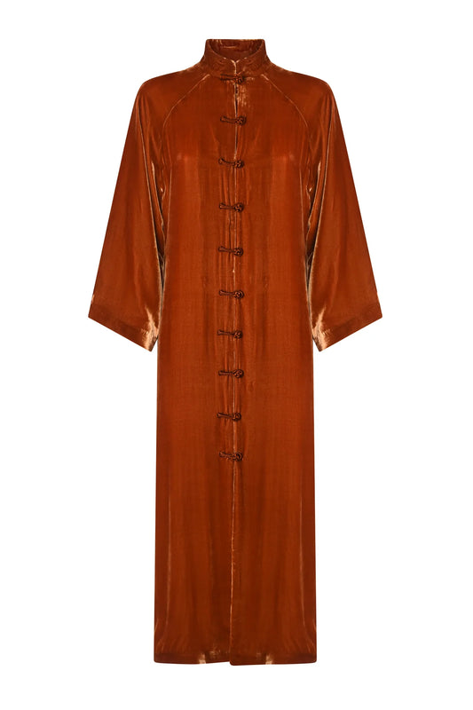 VELVET LIGHT COAT - COPPER