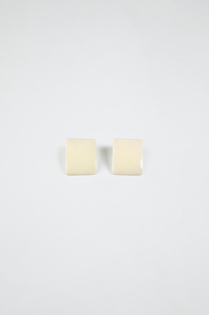 Cubic Earrings Ivory