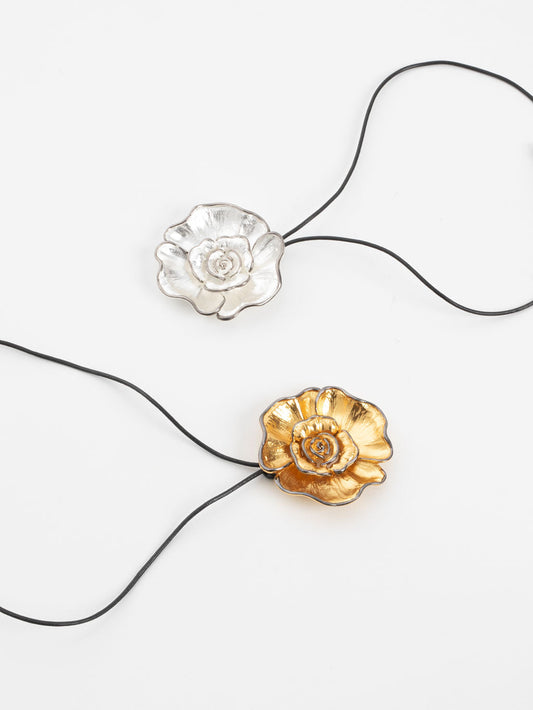 Flor Necklace Silver