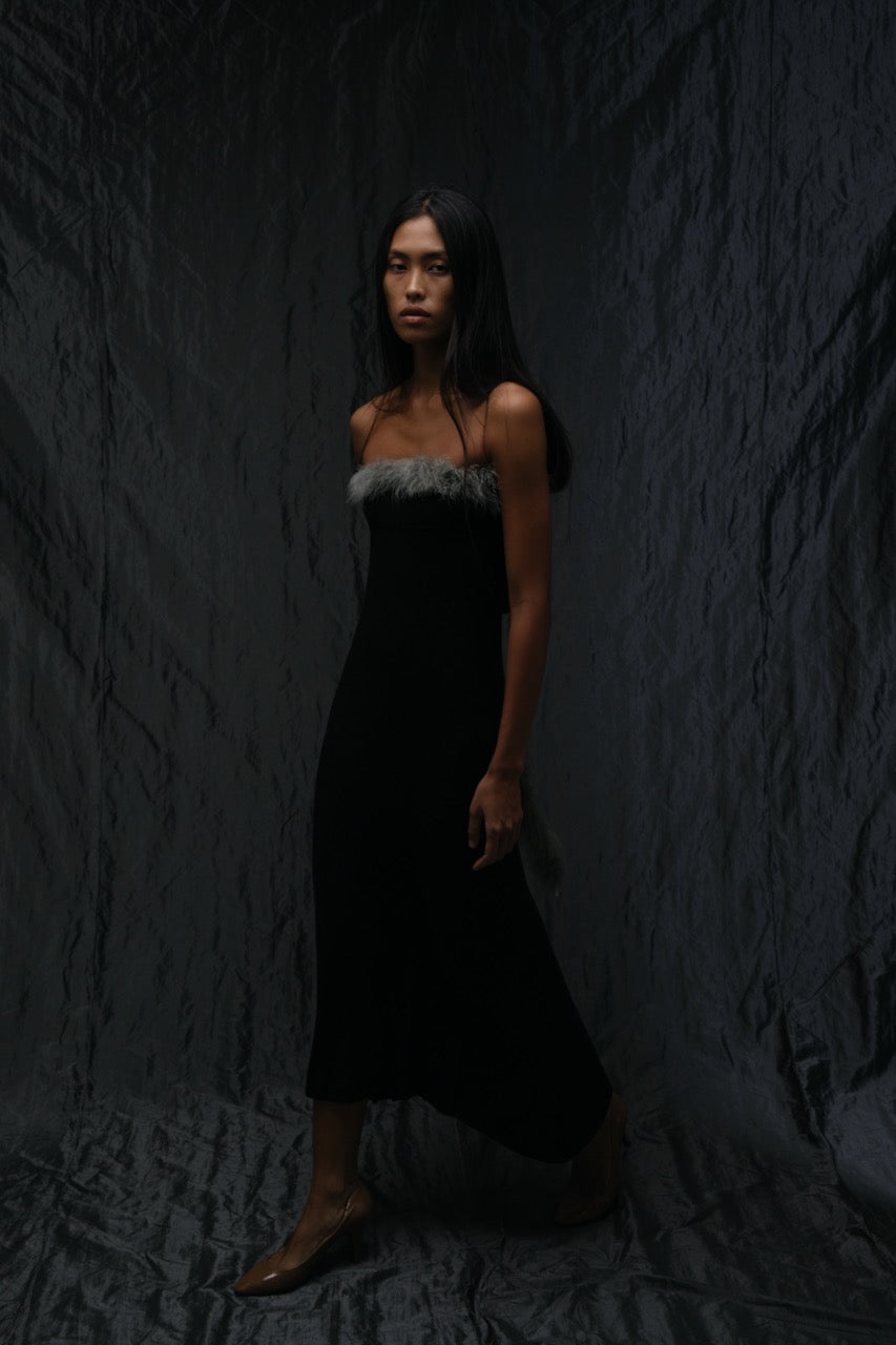 Allegra Long Skirt Black