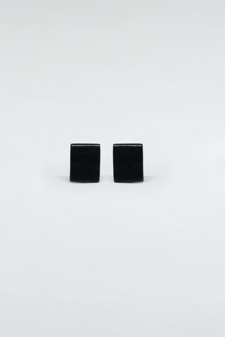Cubic Earrings Black