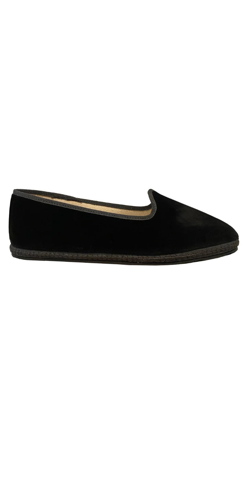 BLACK VELVET FRIULANE SHOES