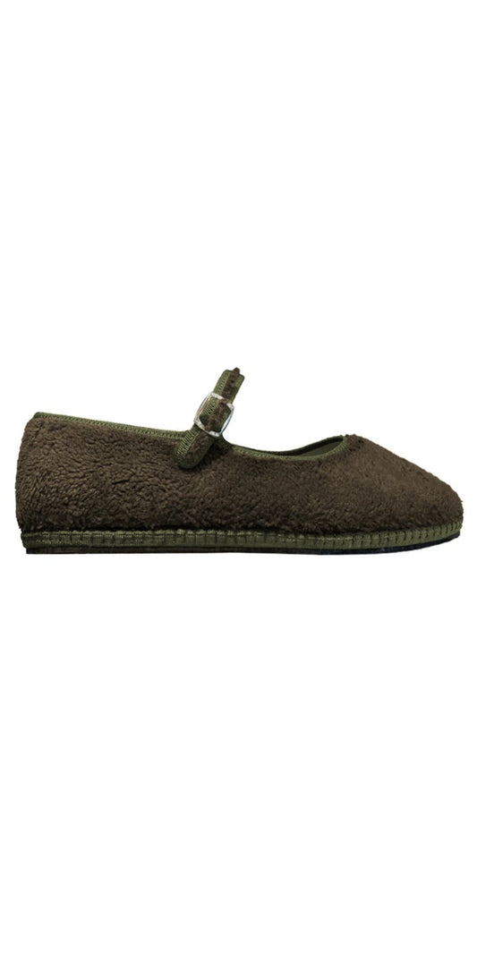 Lilly Sisto jalapeño shearling Mary Jane