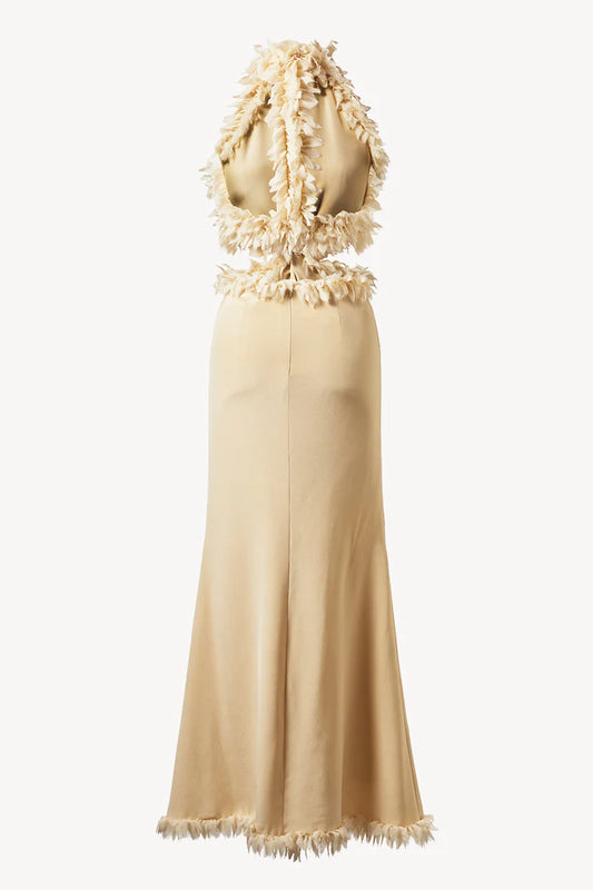 XIN DRESS PALEST BUTTERMILK