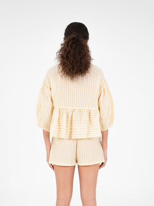 Yellow Striped Spirit Top top